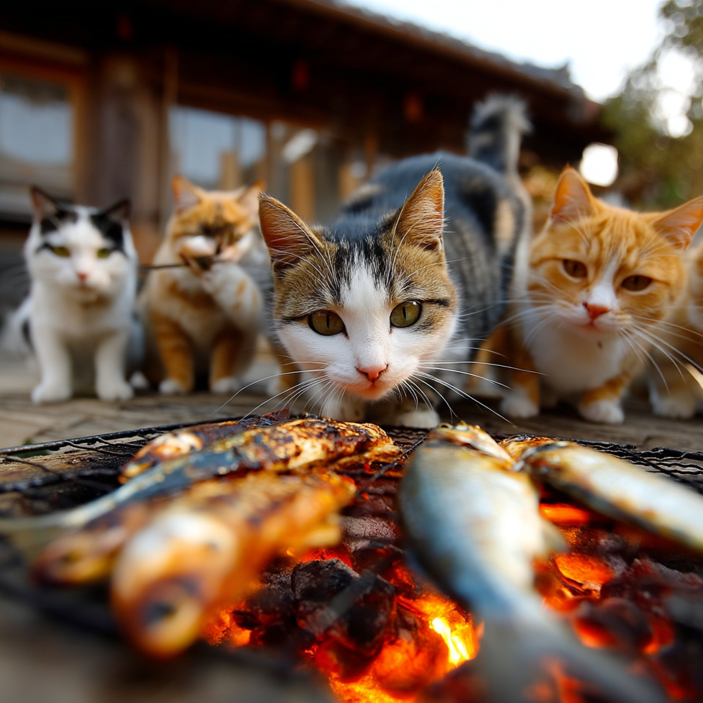 烤魚喔。真香。