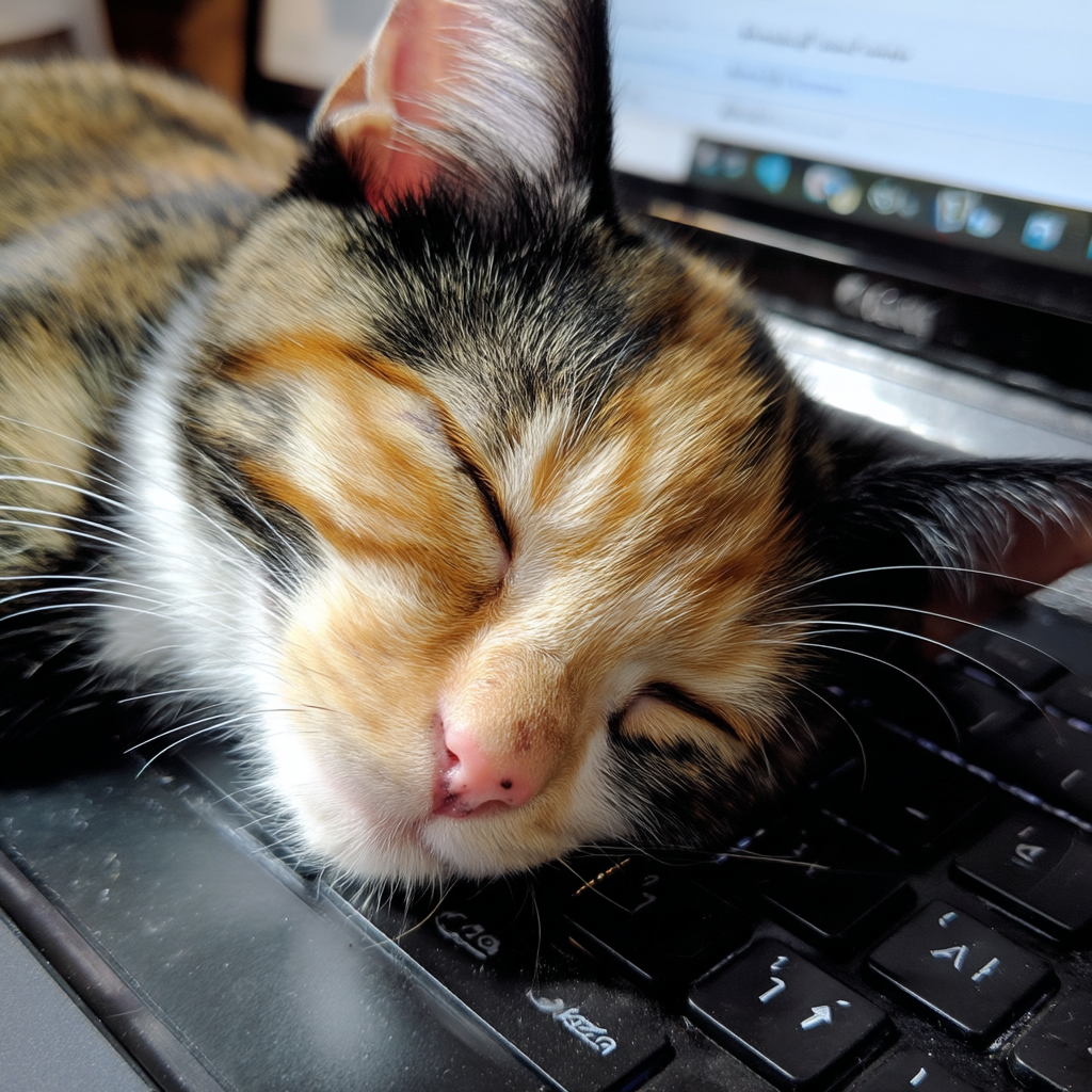 鍵盤借我睡一下