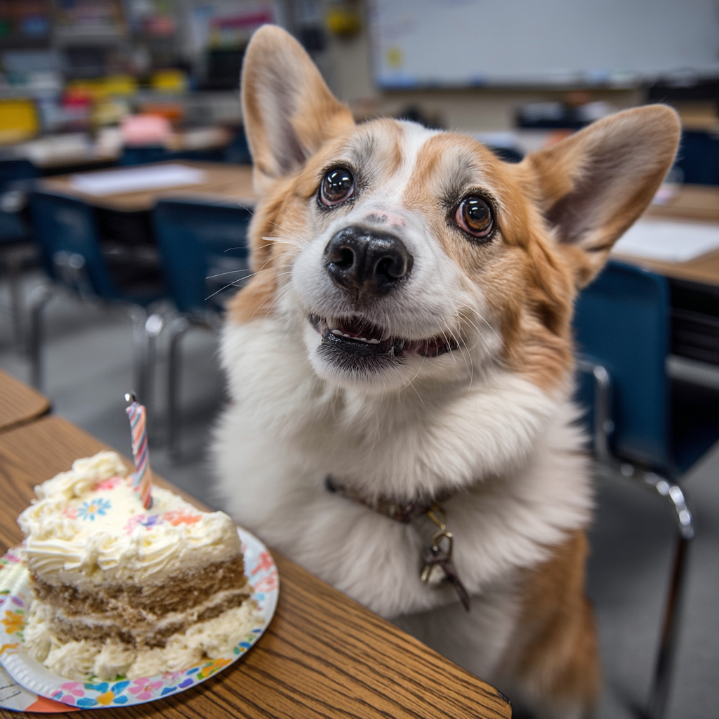 太幸福了。有蛋糕吃。