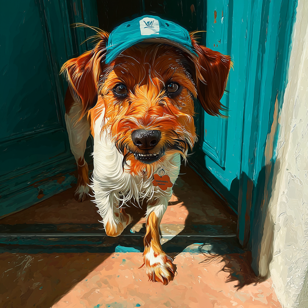 撐陽傘遮陽太麻煩了。我直接戴棒球帽好了