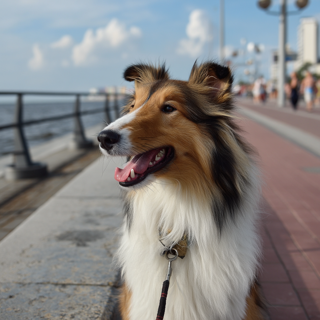 藍天白雲下的好心情。