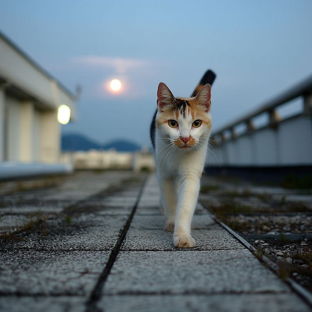 破曉的月光，雞鳴的時刻