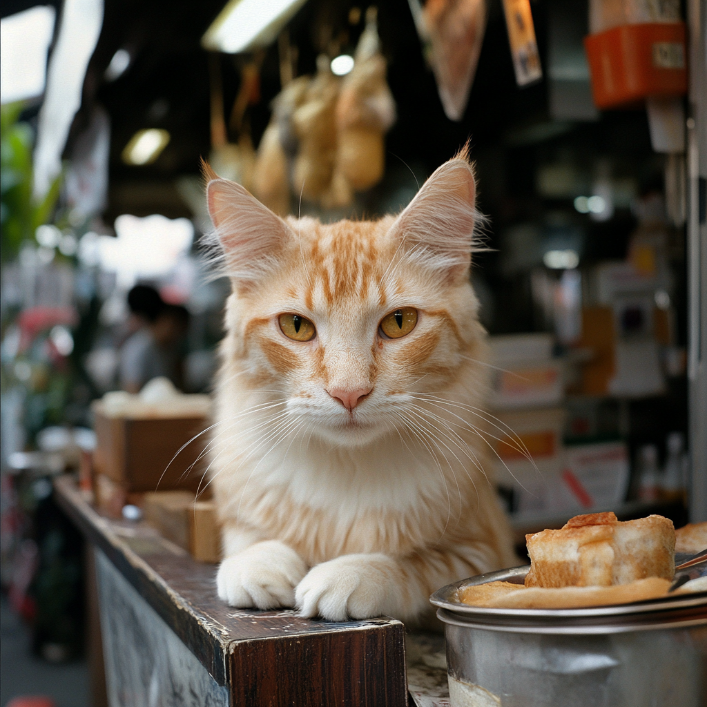 看店的貓店長