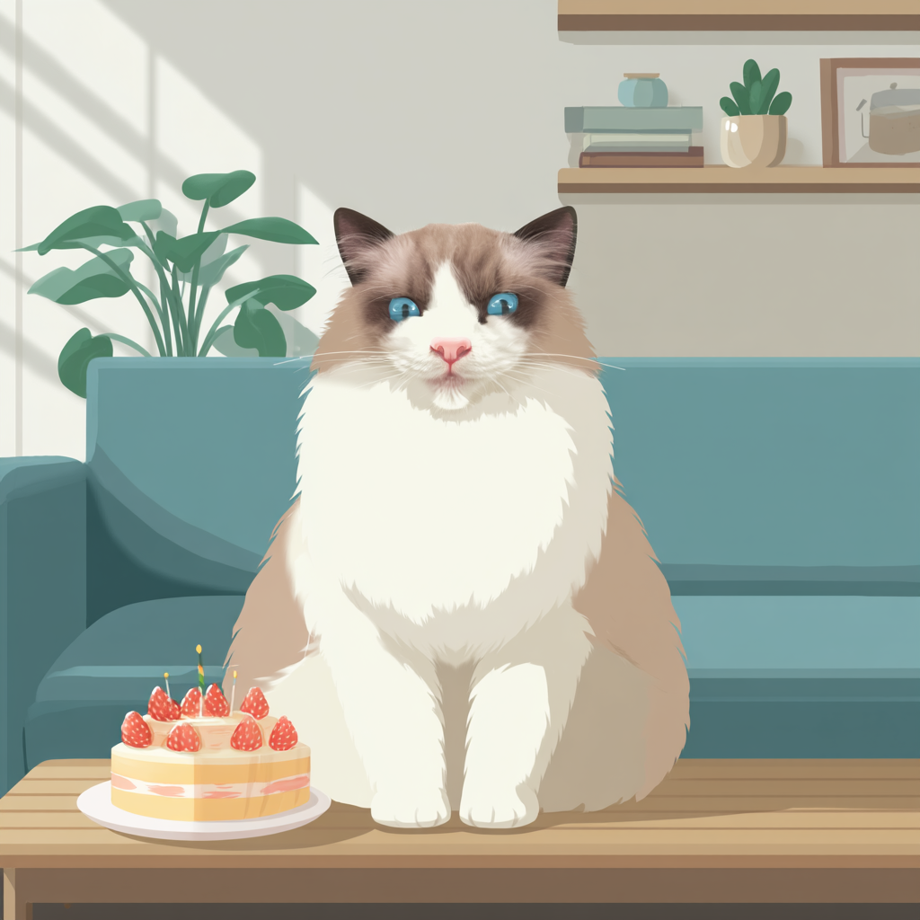 吃成胖胖的圓圓的。嘻嘻嘻～😋