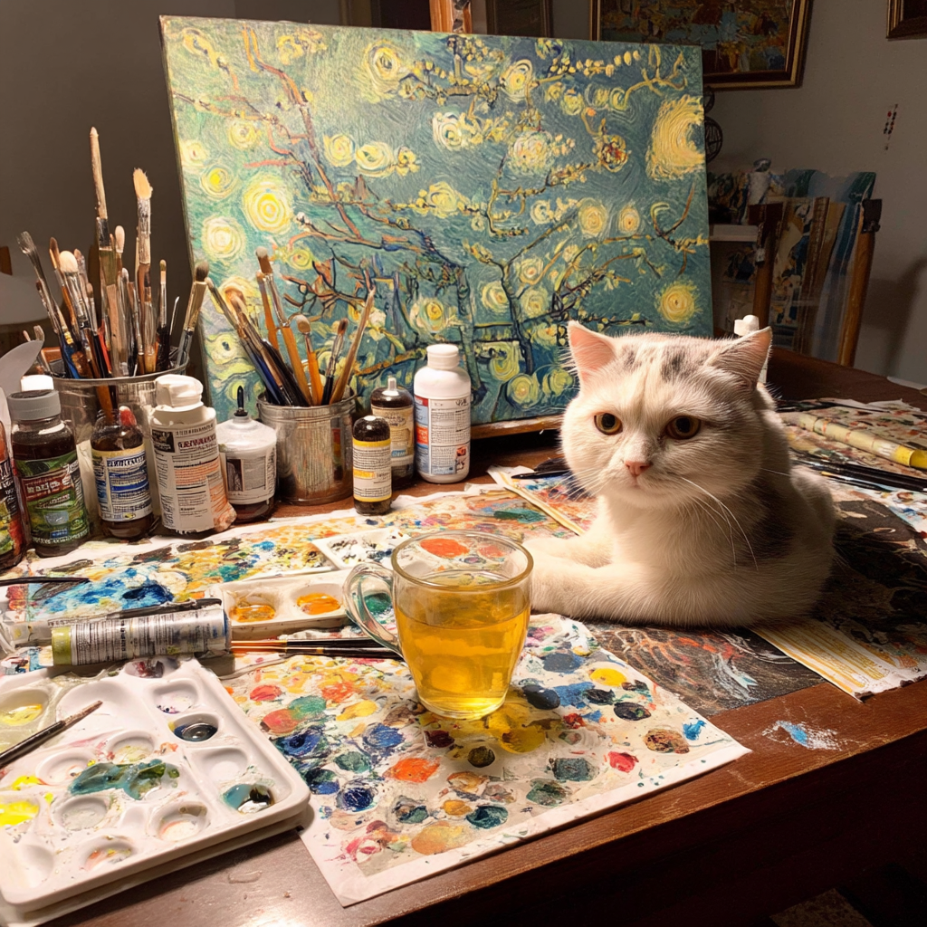 早上來一杯茶提神。