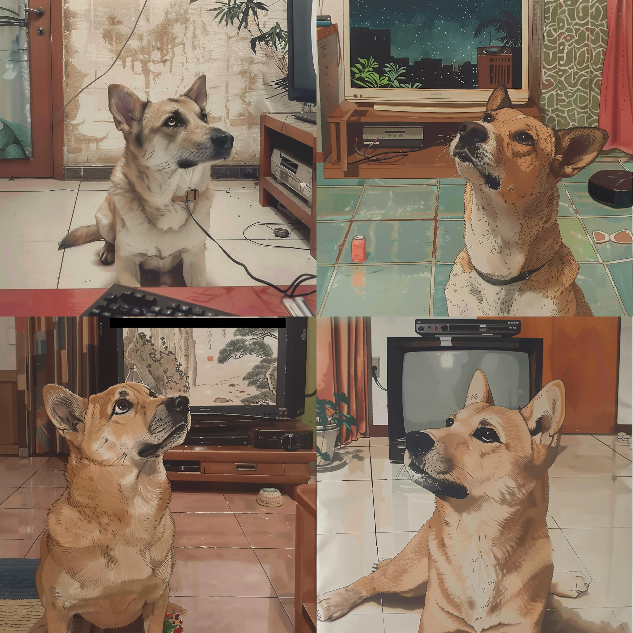 watching TV