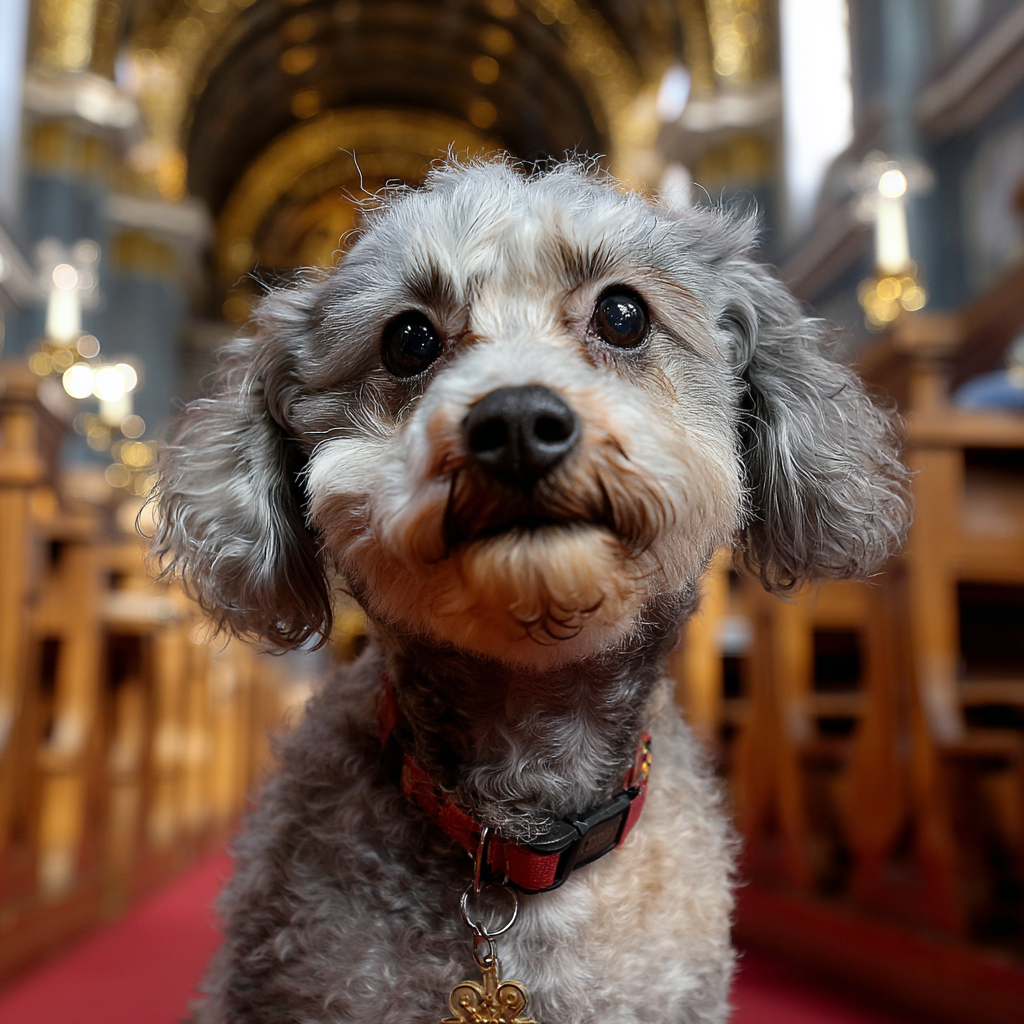 教堂裡的狗狗