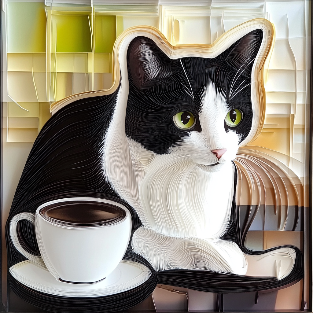 🐈 ⬛🐈 ⬛☕️☕️