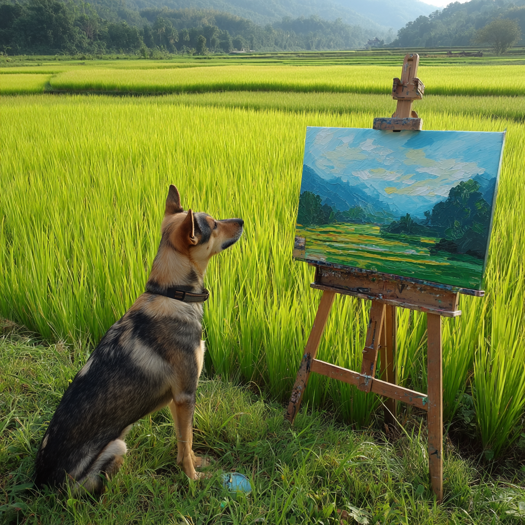 風景在畫紙裡，別有一番滋味