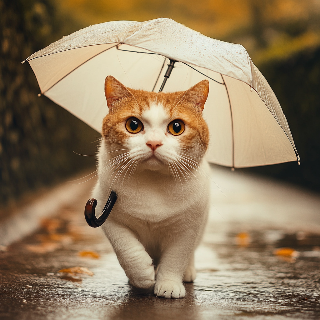 微微細雨中漫步