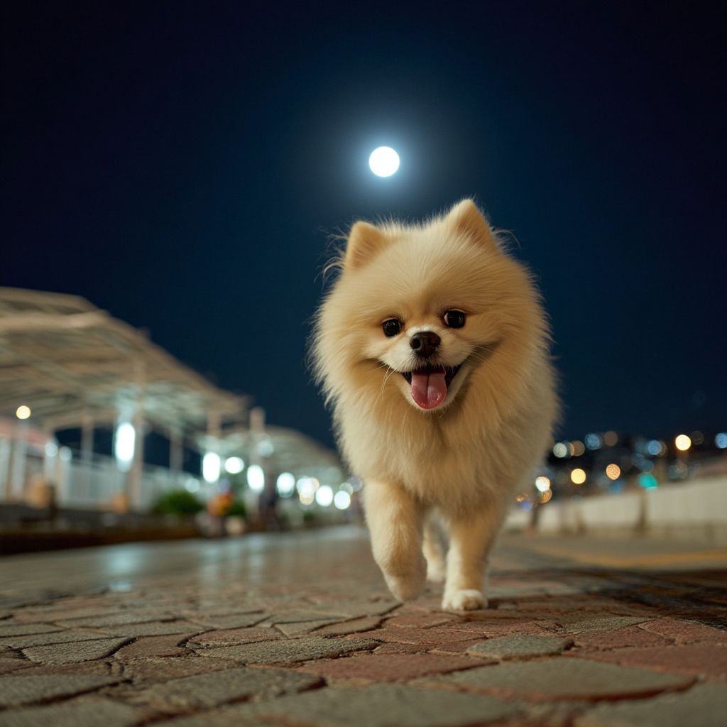 天還沒有亮，就想出門散步