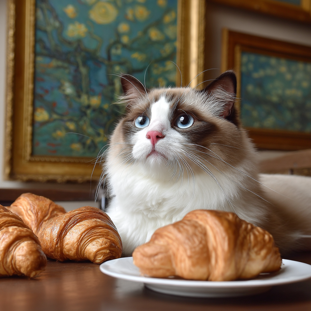 確定這是今天的晚餐？希望可頌麵包要夾鮪魚夾荷包蛋😜