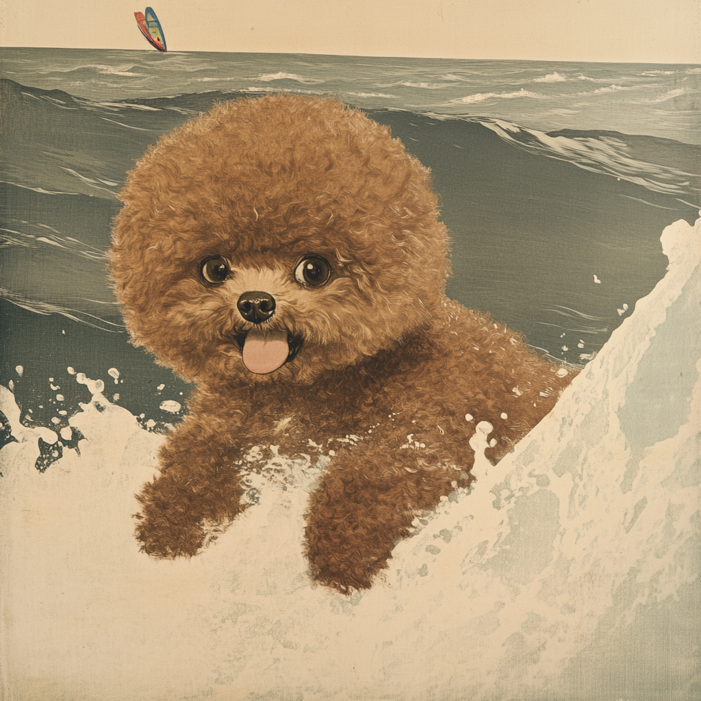我家寶貝在衝浪🏄🌊