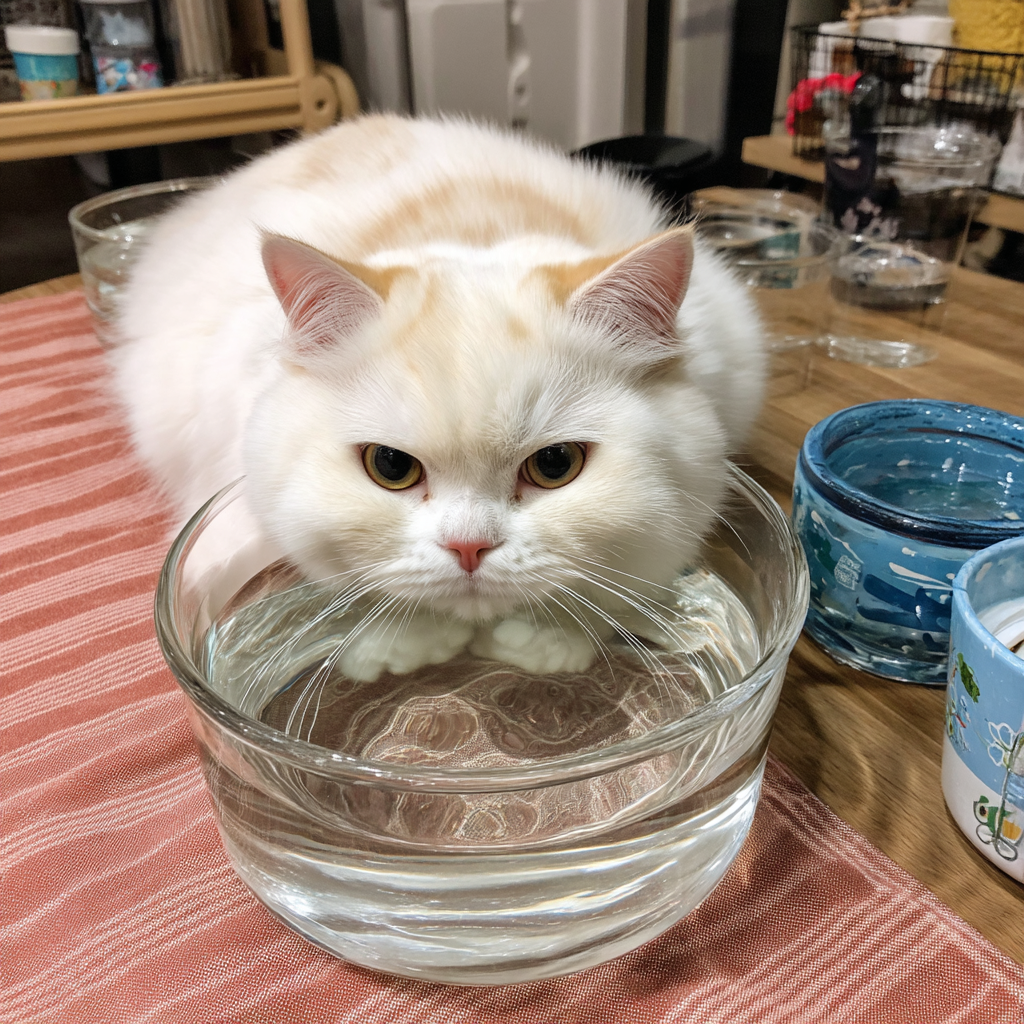 誰說貓咪不喝水，誤會大了！