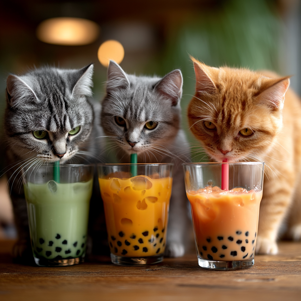 跟著好朋友一起來喝珍珠奶茶