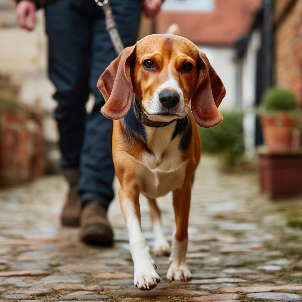 帶著我的家人［巴魯］一起出門散散步。