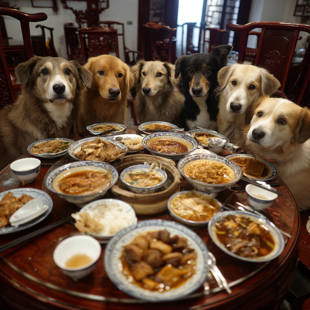 中午的聚餐。真棒