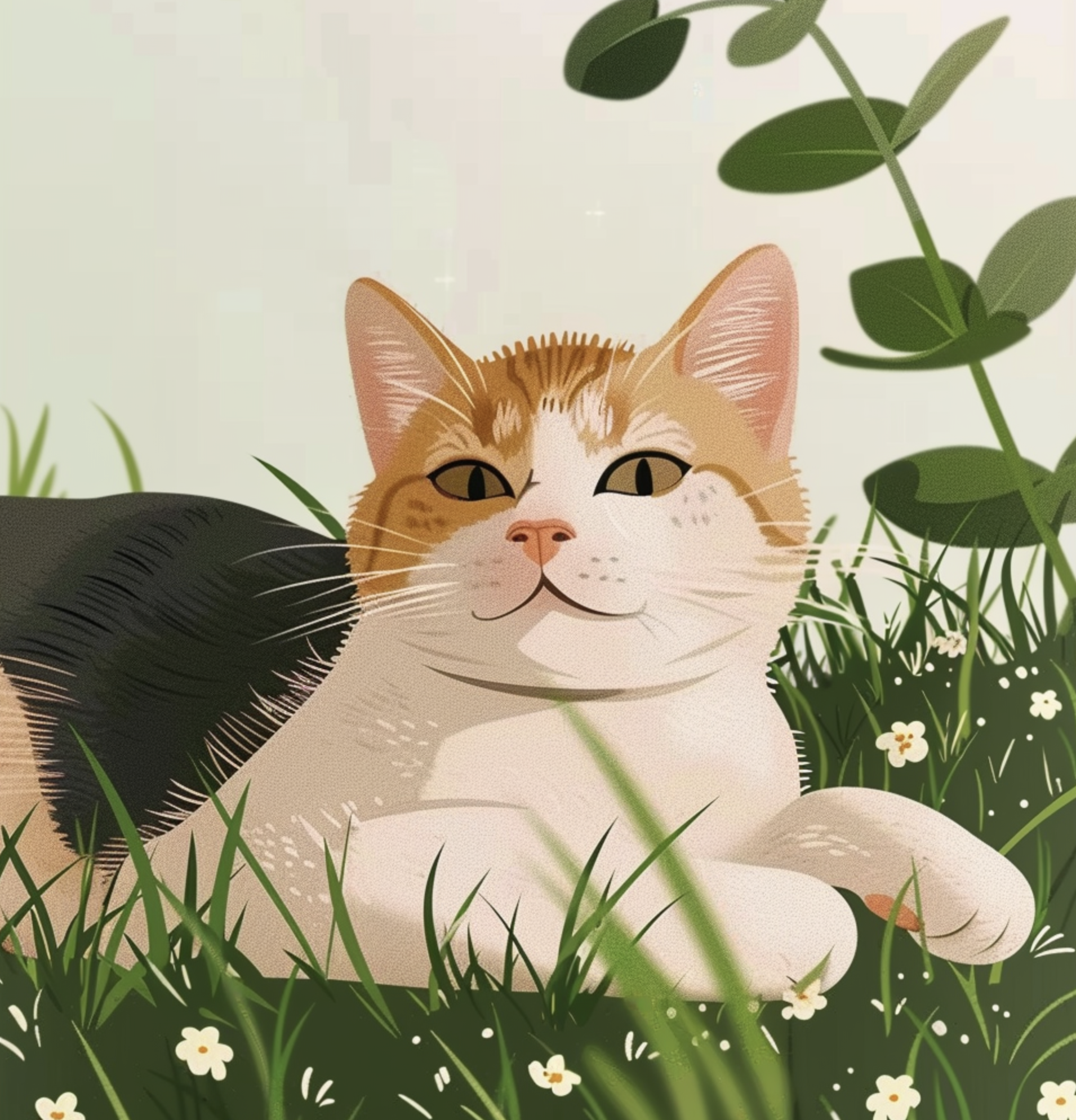 橘貓插畫