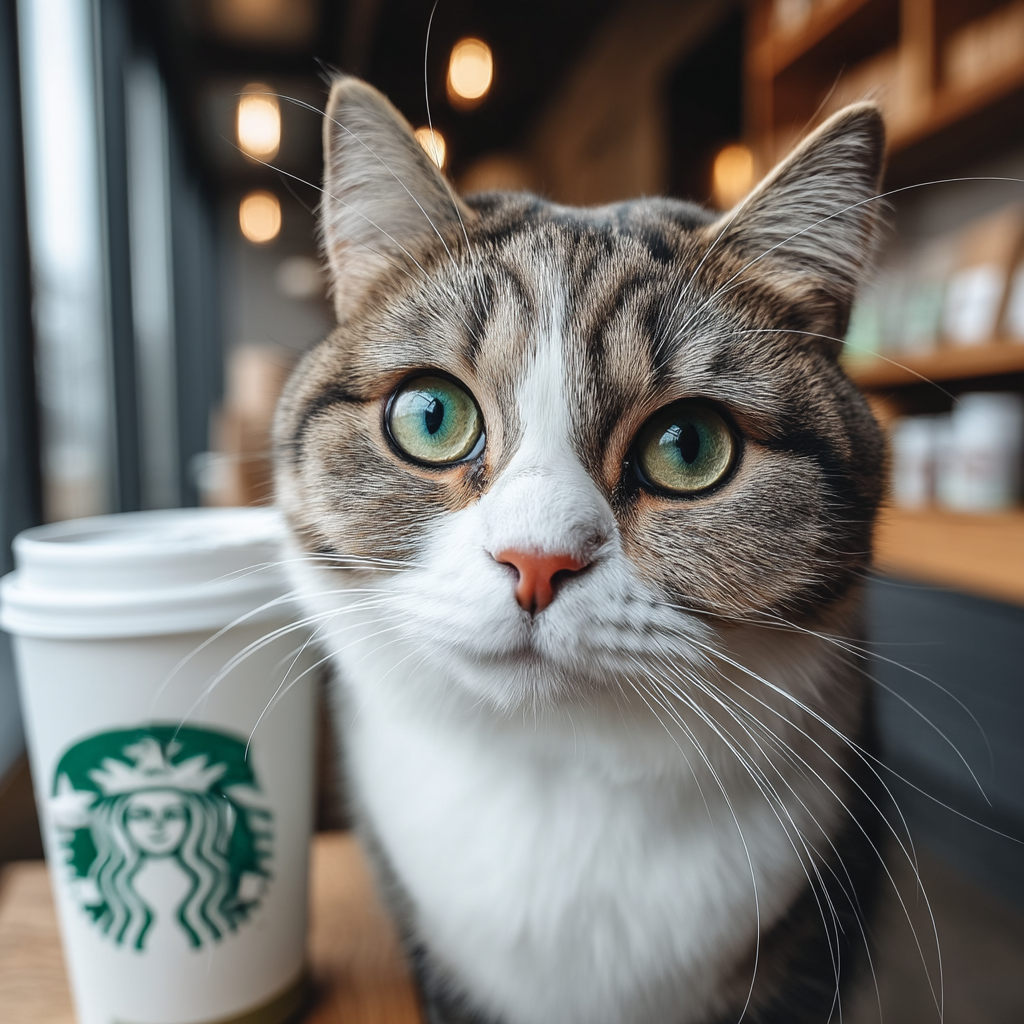 哈哈。今天還能來喝咖啡喔。讚喔！