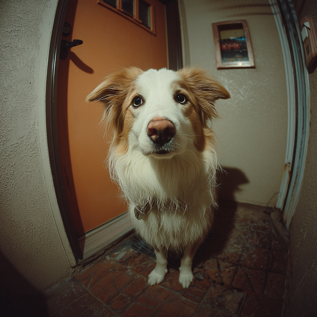 （敲敲門）我回家了，幫我開門。