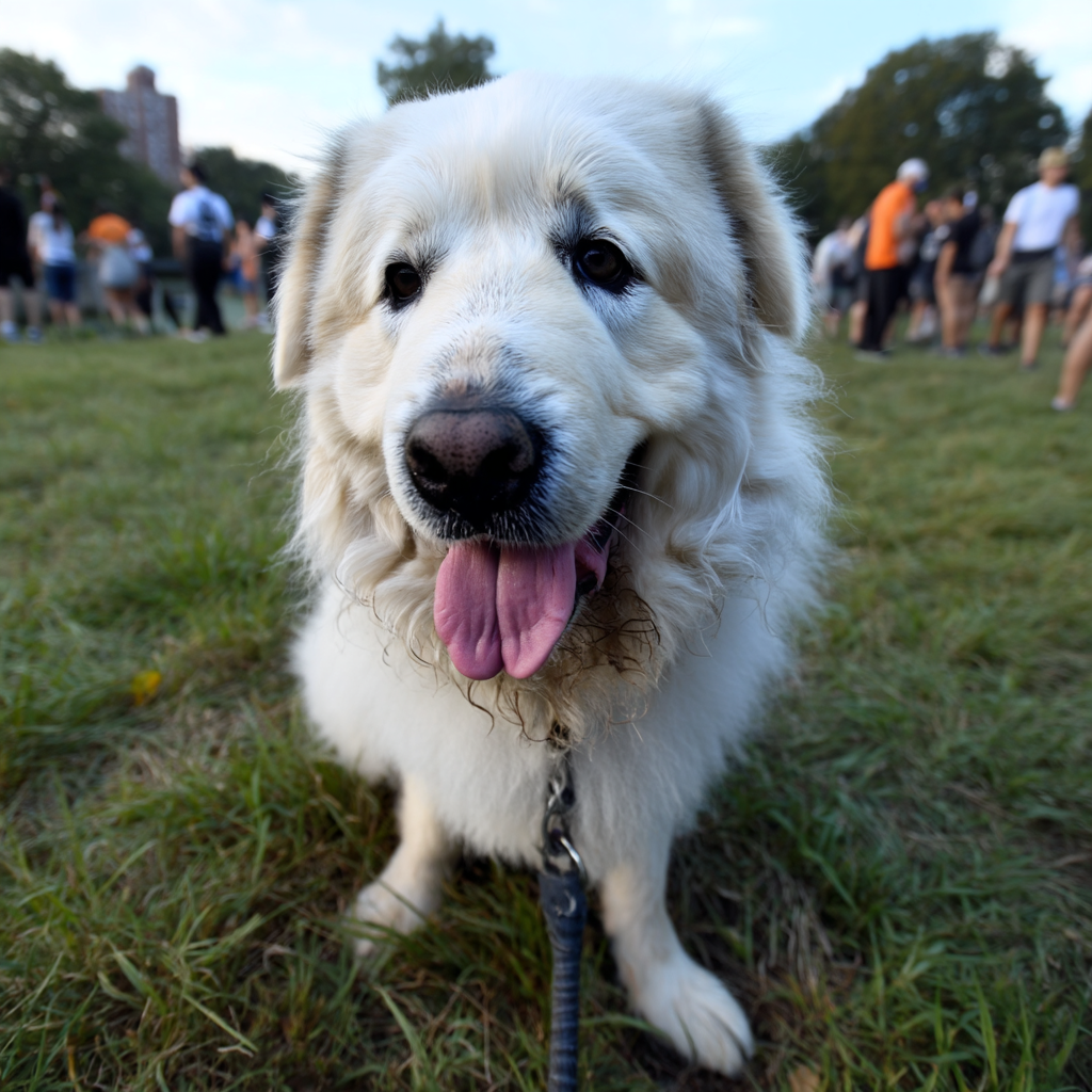 週末下午的河濱公園