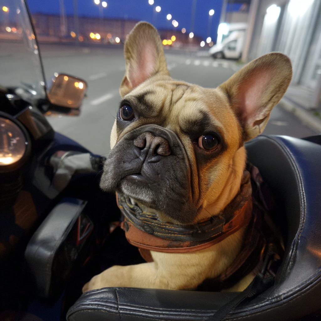 晚上沒有大太陽，天氣很好。騎車去兜風。