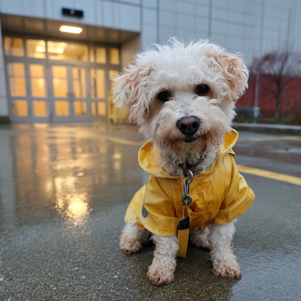 這種天氣，真的沒事就不要帶小熊出門了。Please