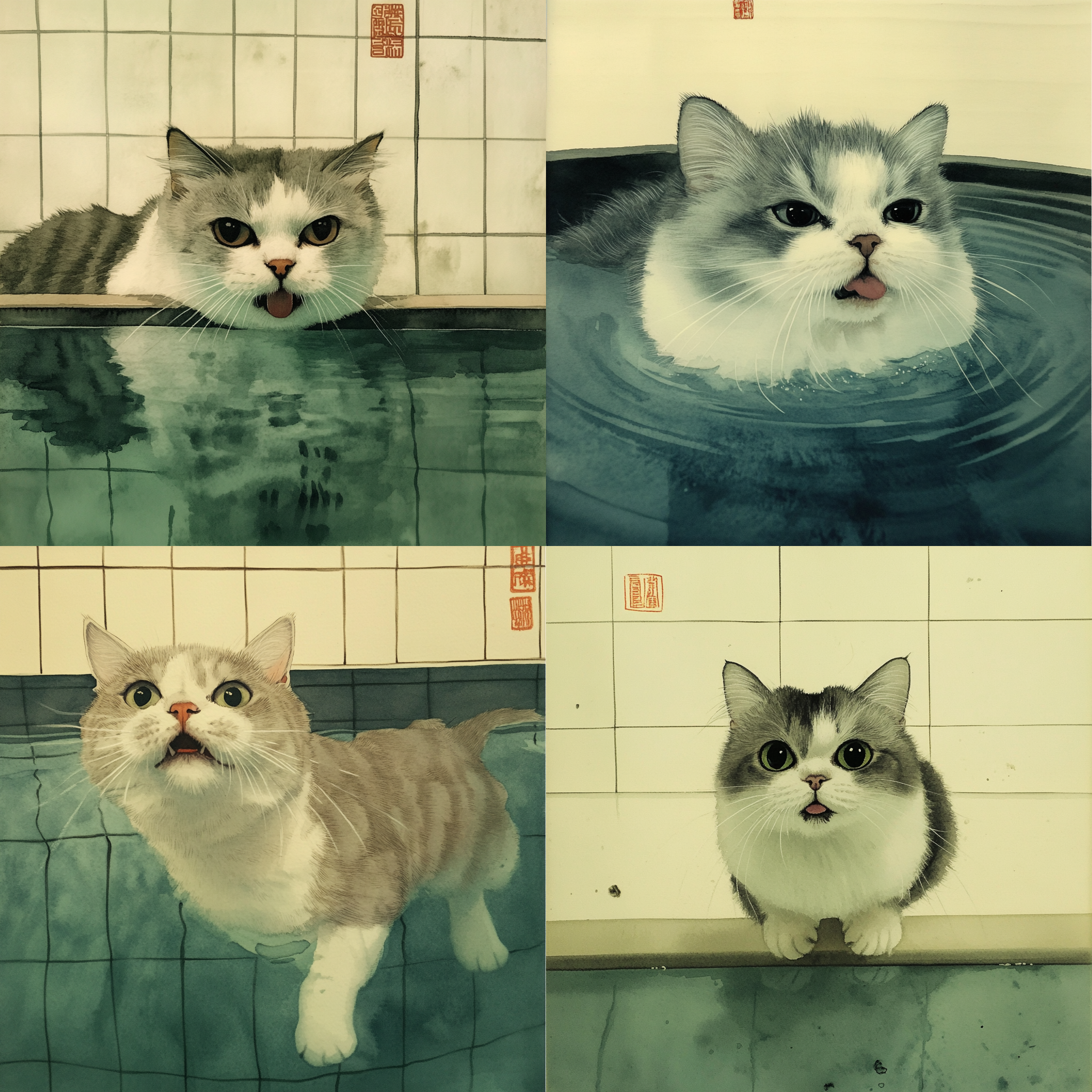 狗狗游泳，常見不稀奇