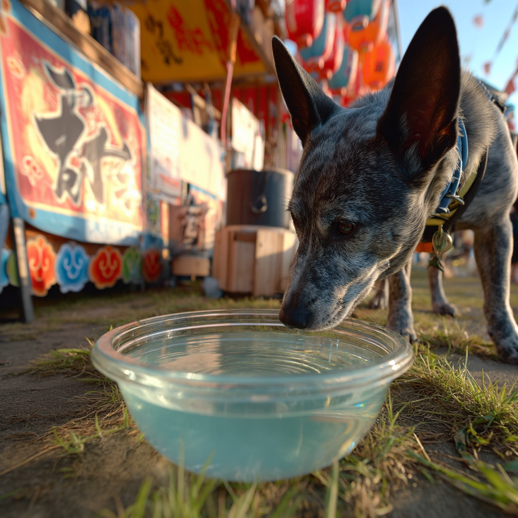 好棒。口渴時竟然看到有一盆水。