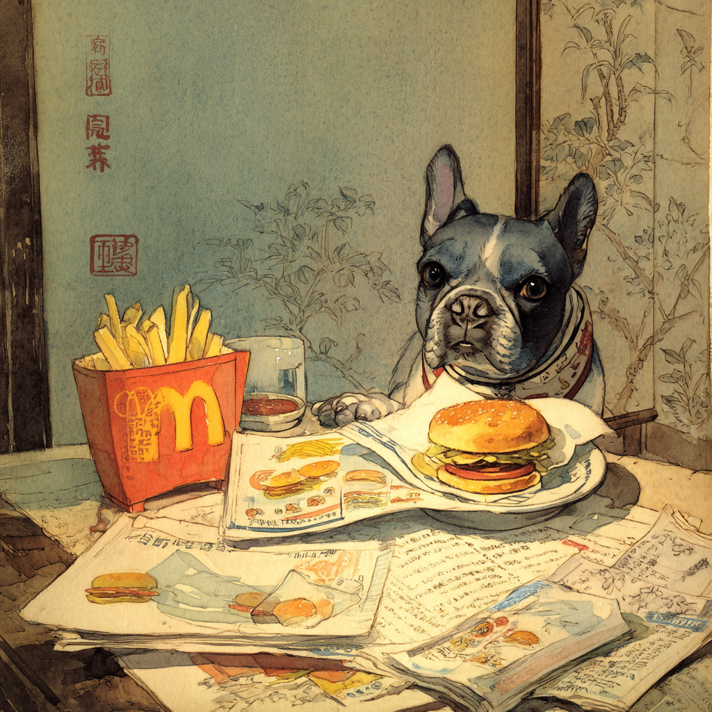 古典風格的麥當勞午餐