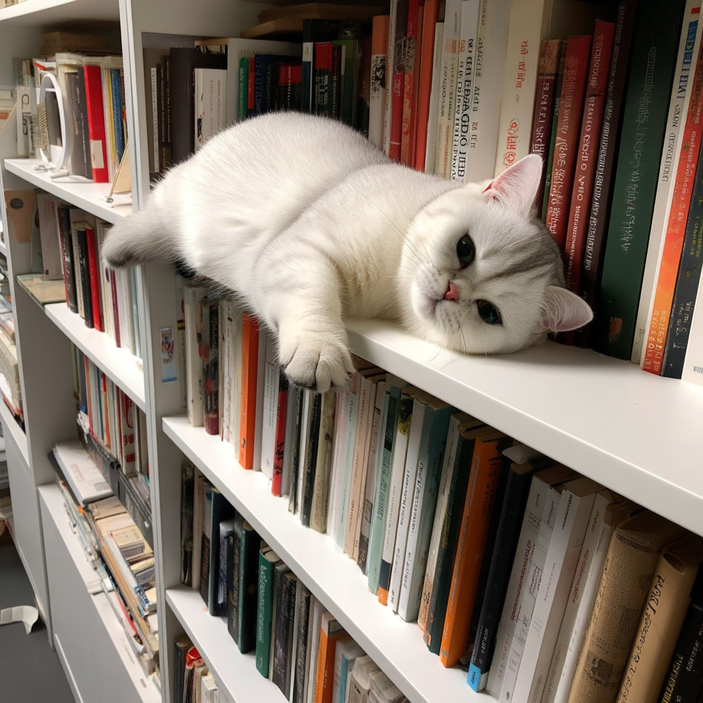 躺著休息，動也不動。