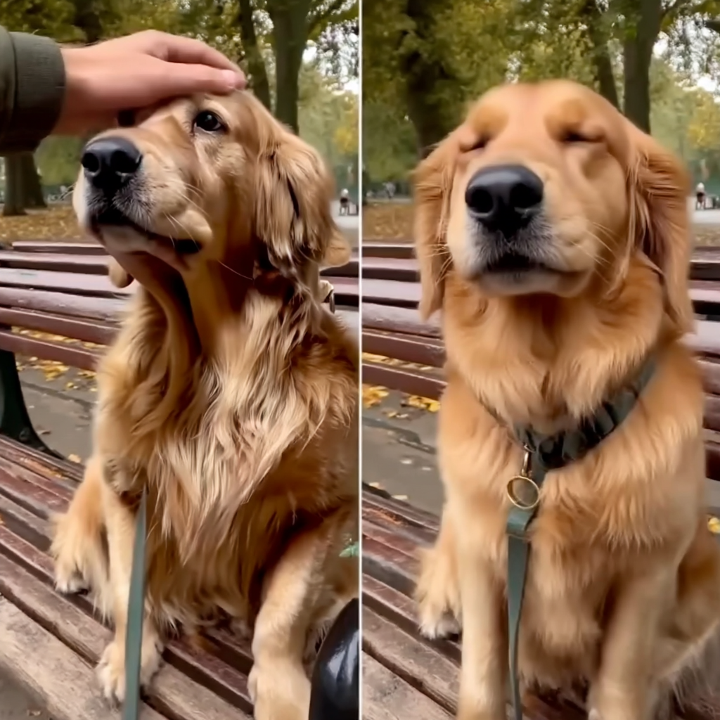 乖乖喔！摸摸頭！