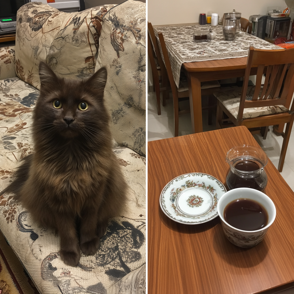 我在老房子裡品嚐淺烘培的手沖咖啡