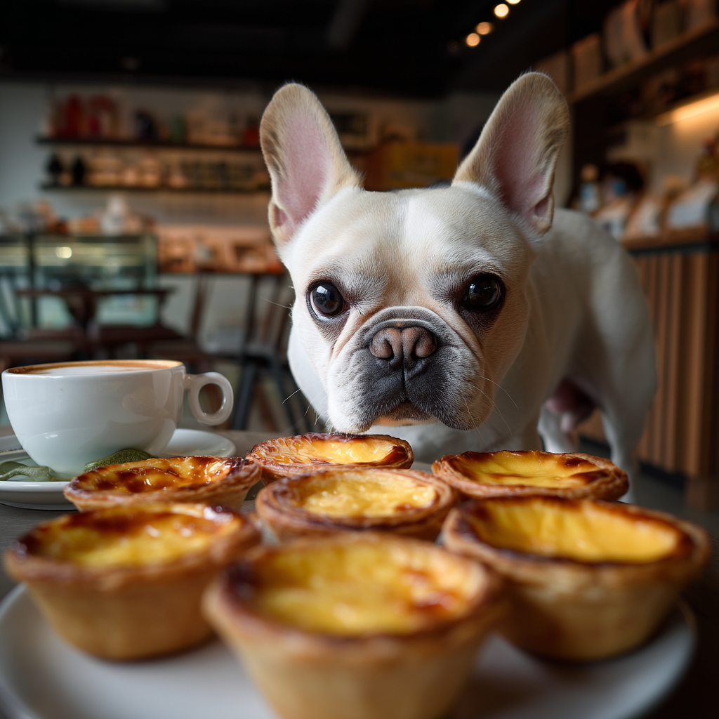 喝咖啡不夠，還要一大盤蛋塔