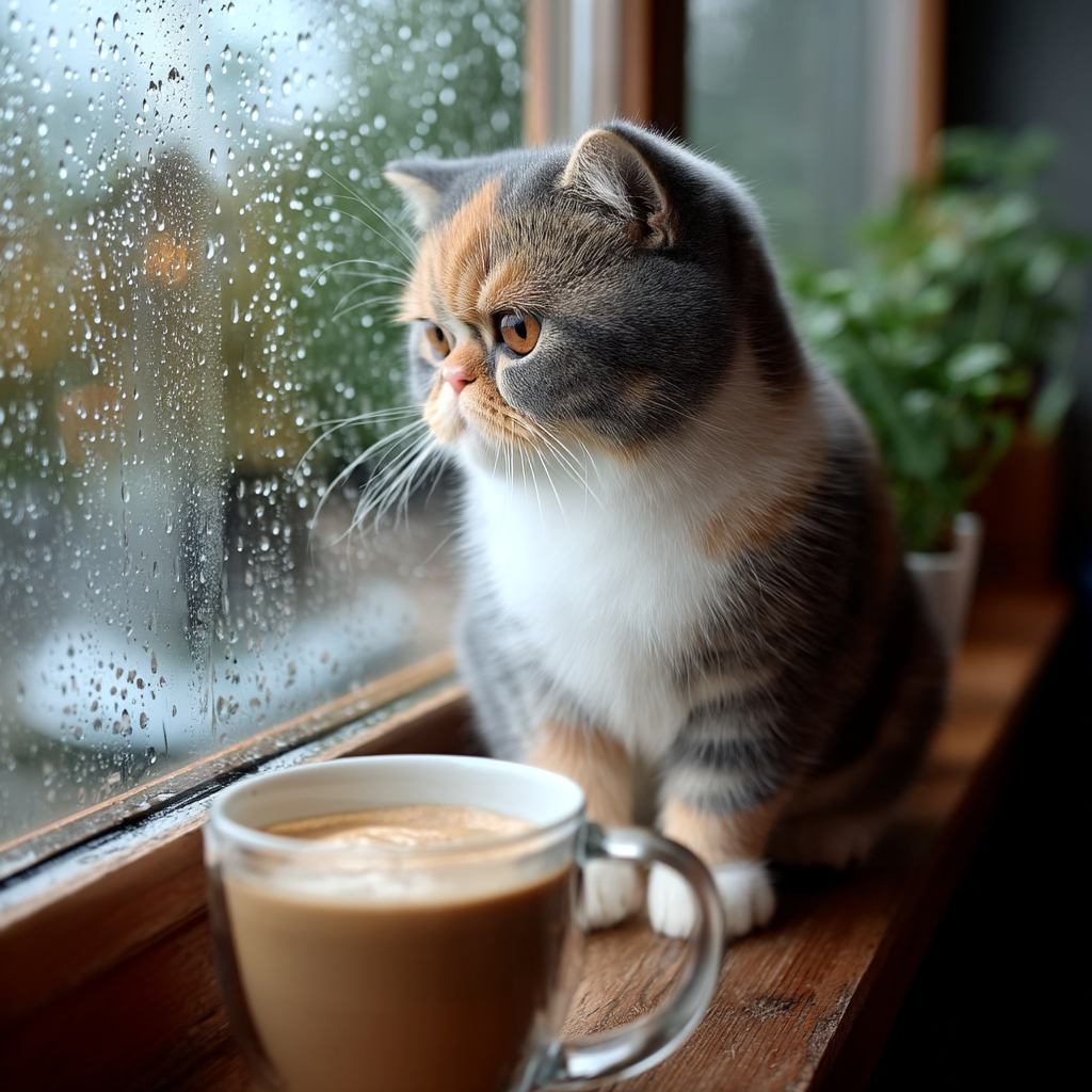 喔…外面下雨了。昨天到現在持續地降雨