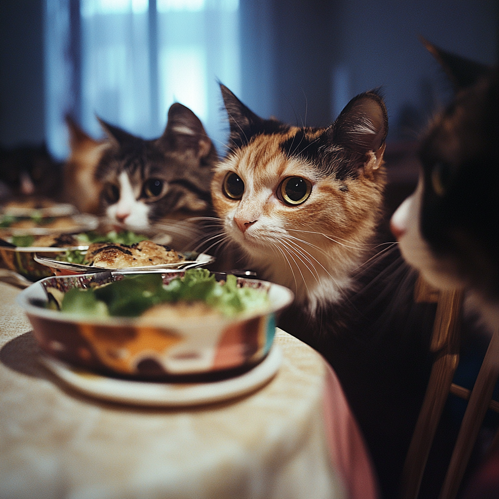 一起用餐。