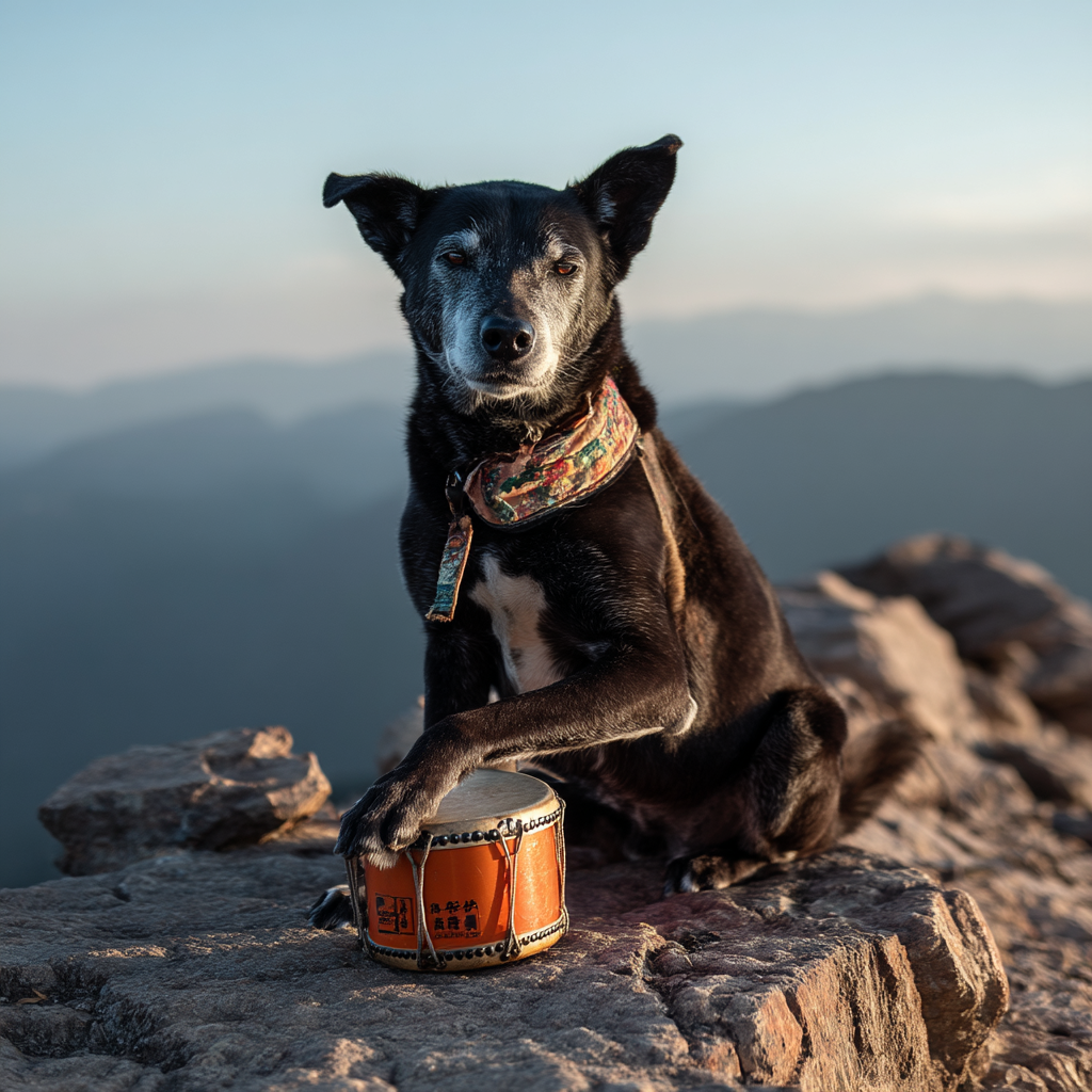 敲擊大鼓，山之巔峰。