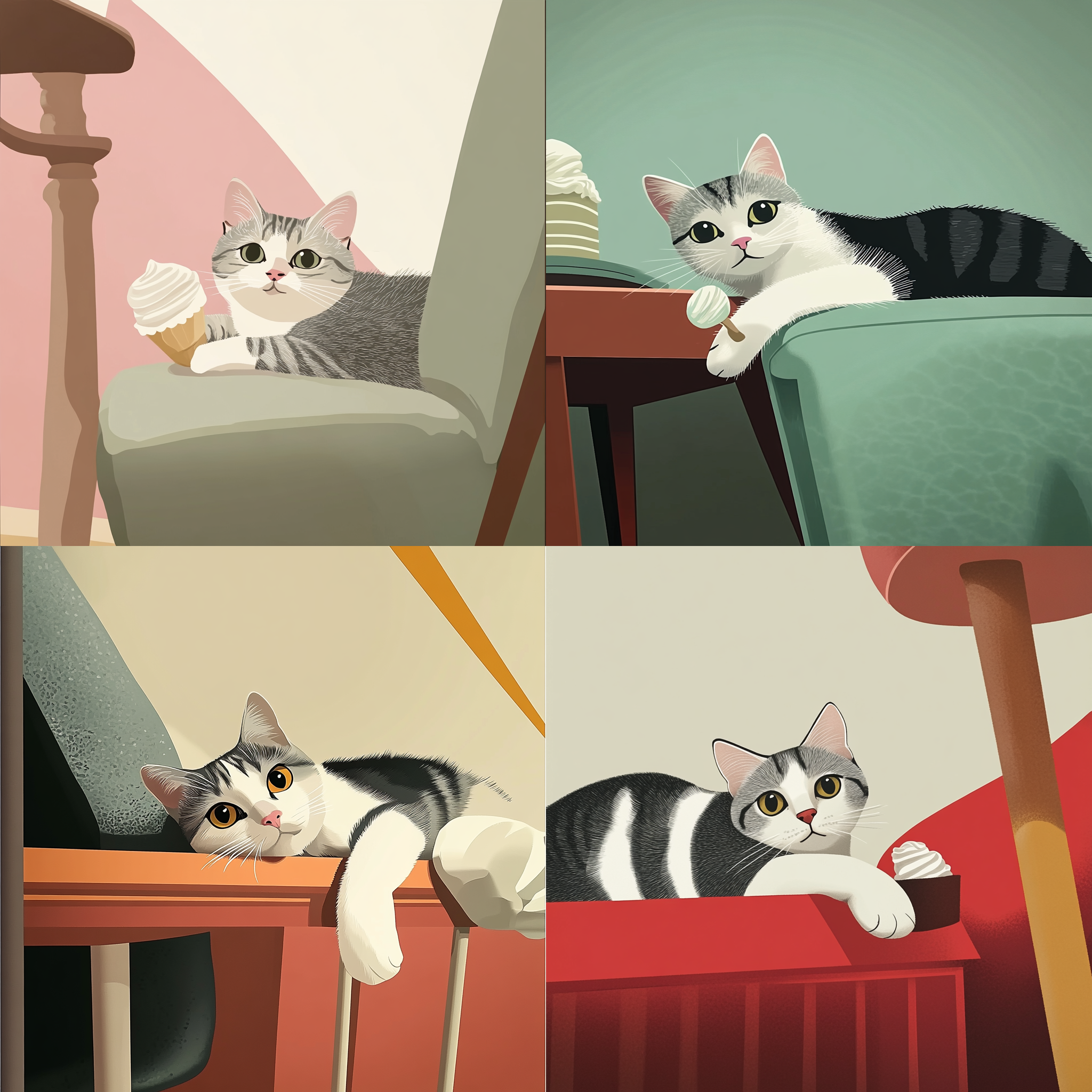 攤在沙發上的球🐱