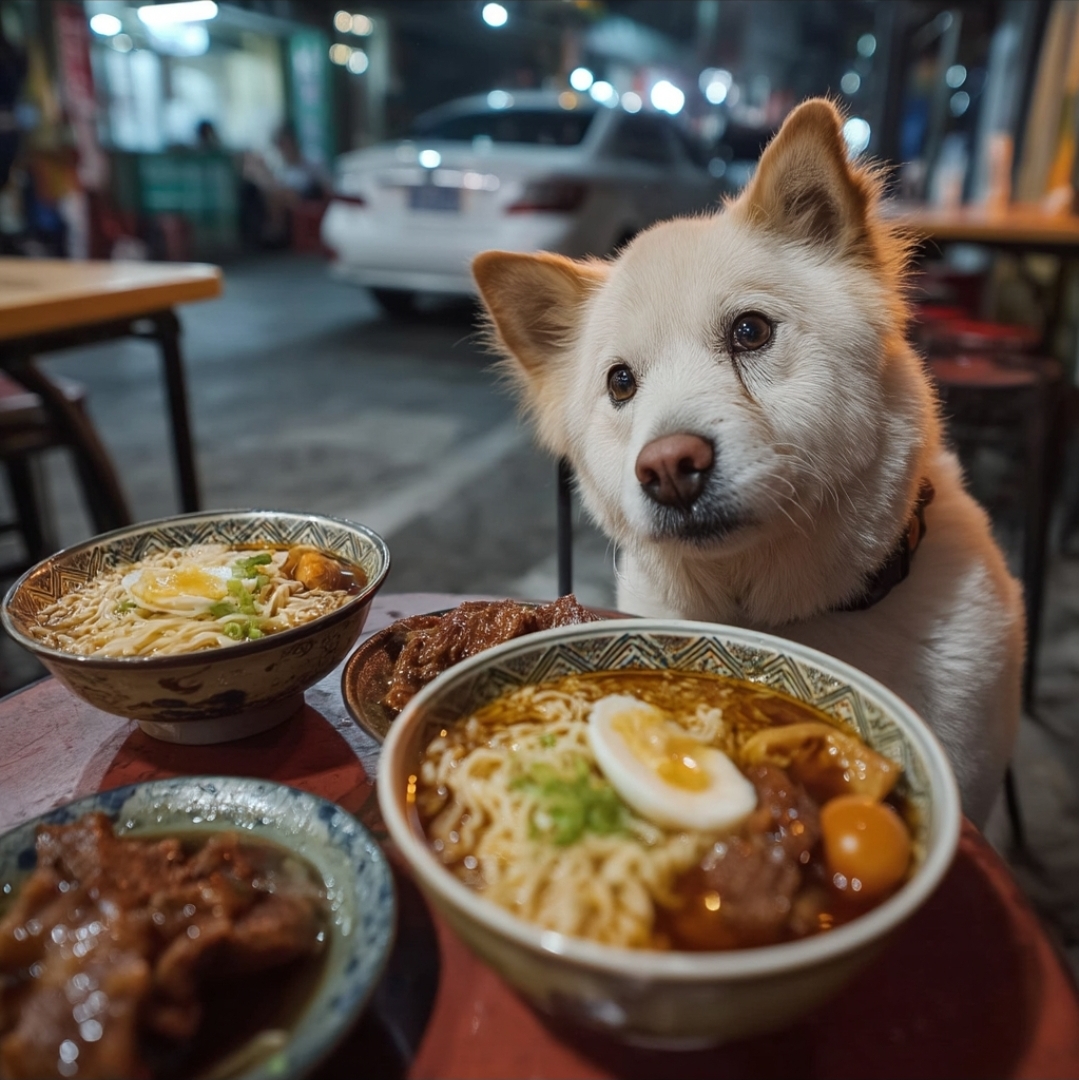 還是吃宵夜吧！吃飽飽好睡覺。
