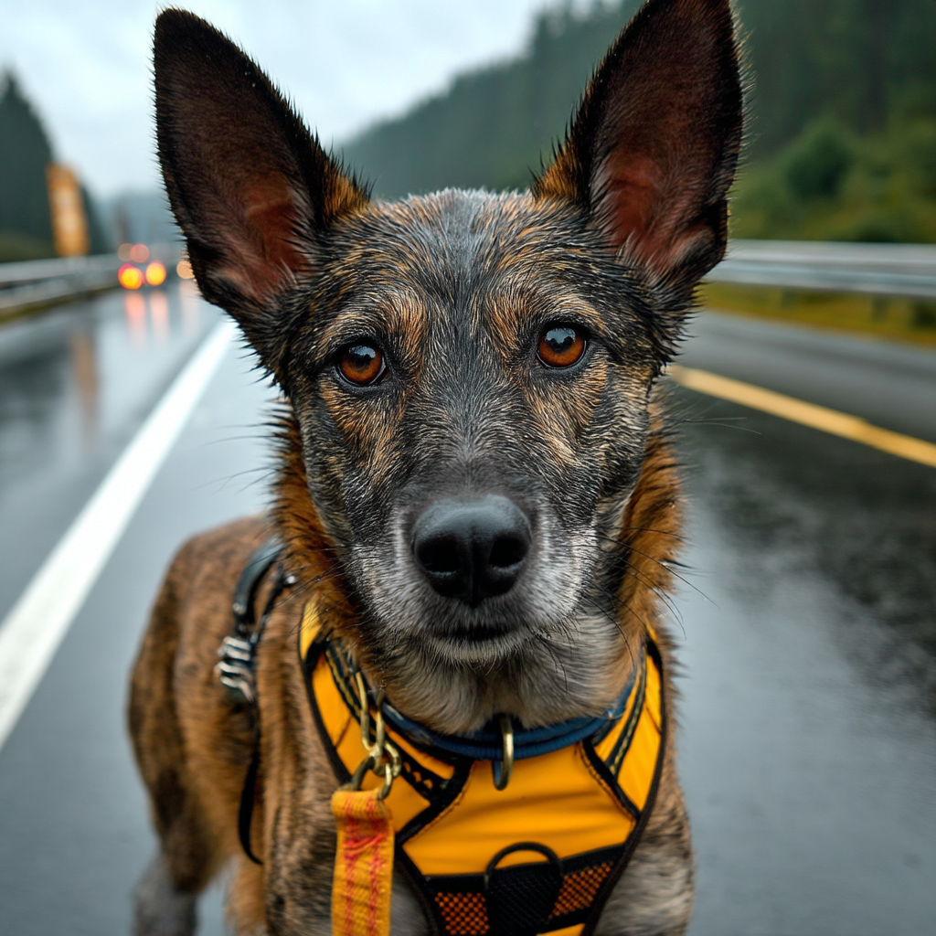 氣溫涼爽的下雨天。