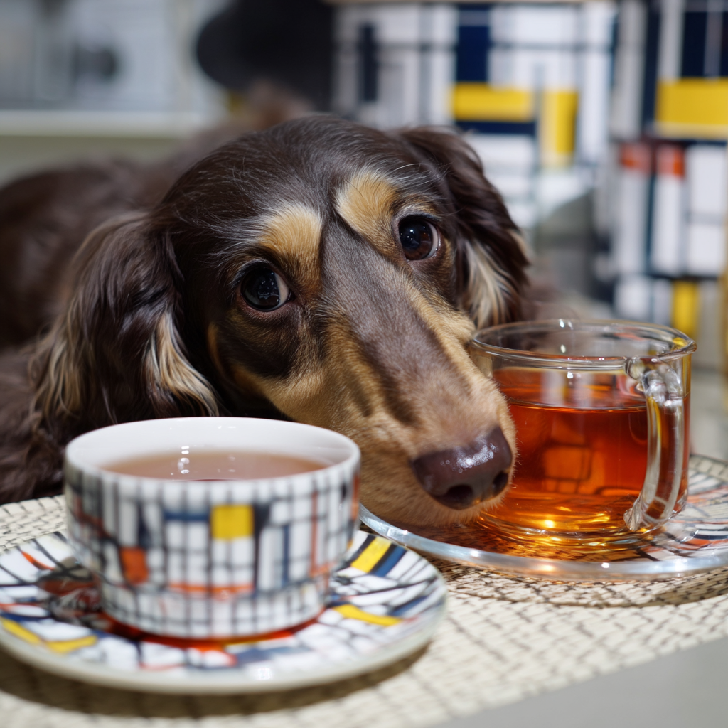 左邊咖啡。右邊茶。選那一個？