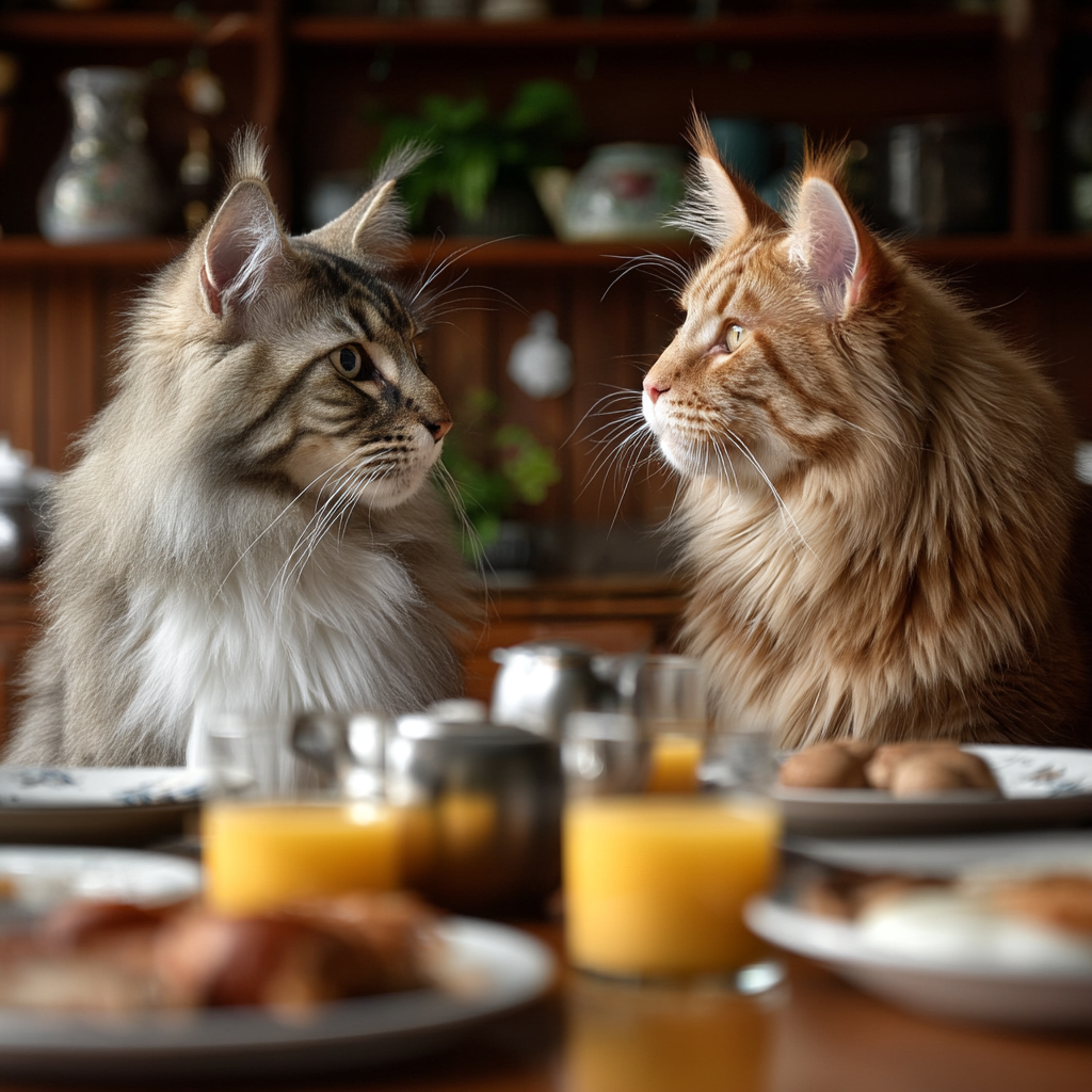 我們倆一起來吃早餐