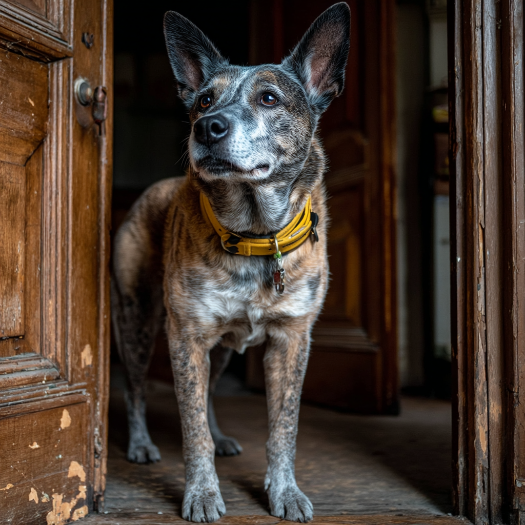 在我家門口拍照