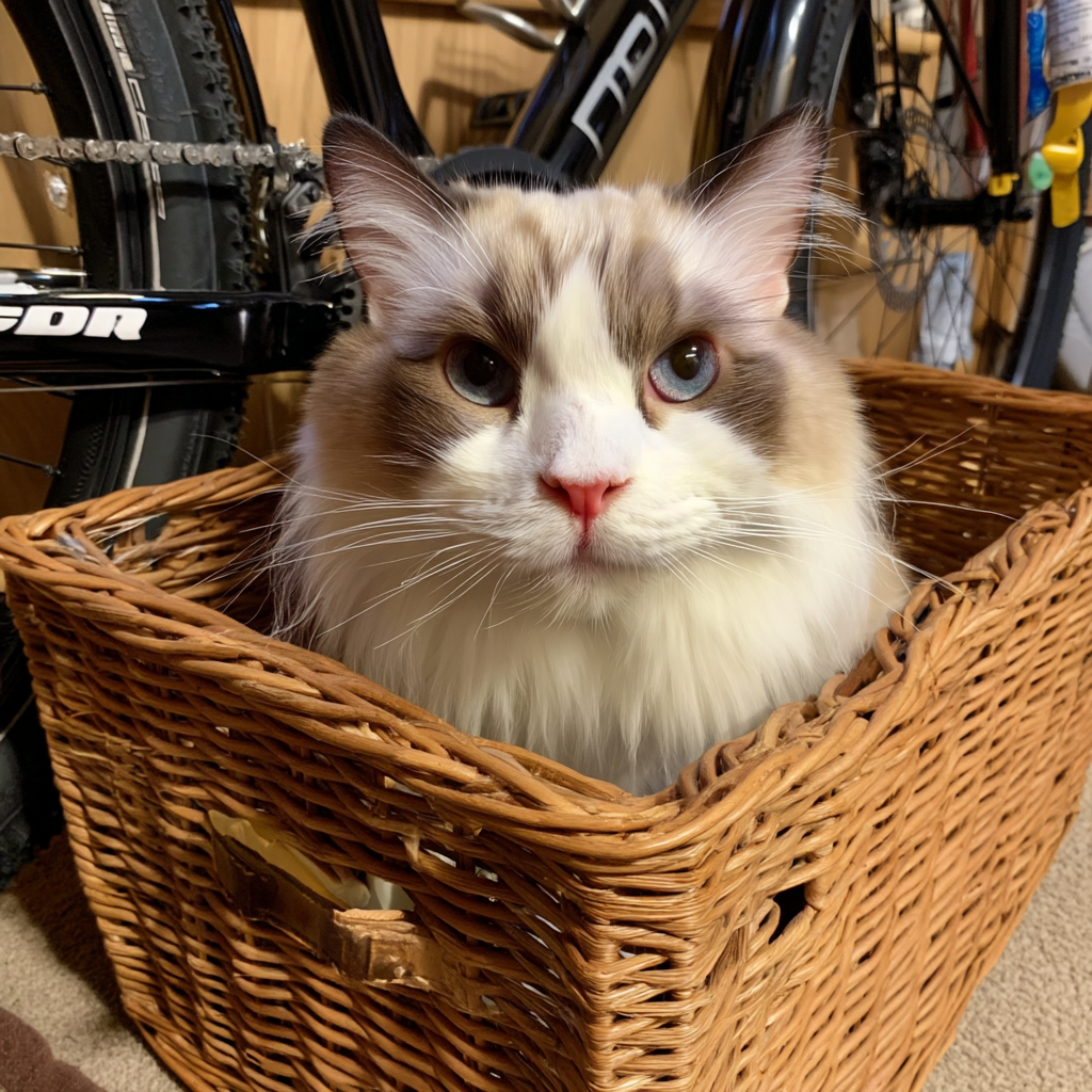 腳踏車的置物竹籃