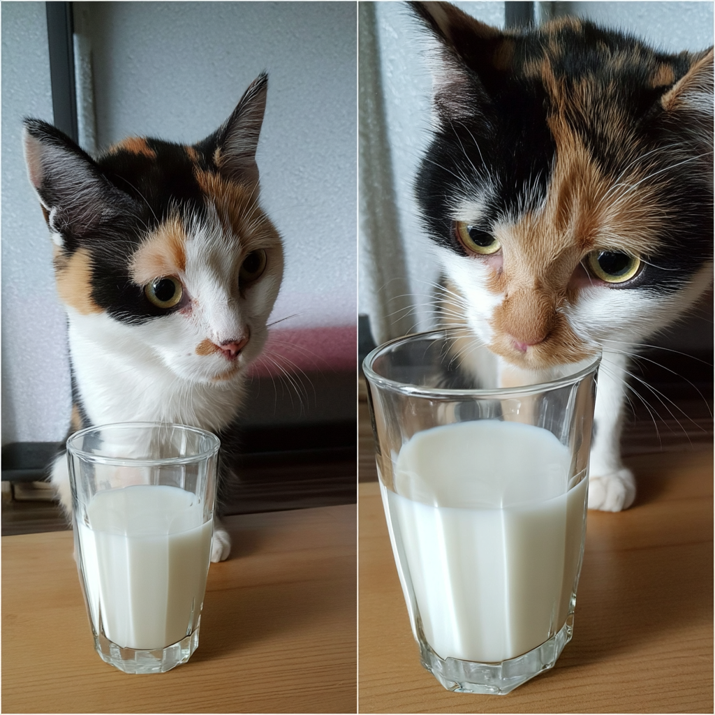 玻璃杯裡的牛奶