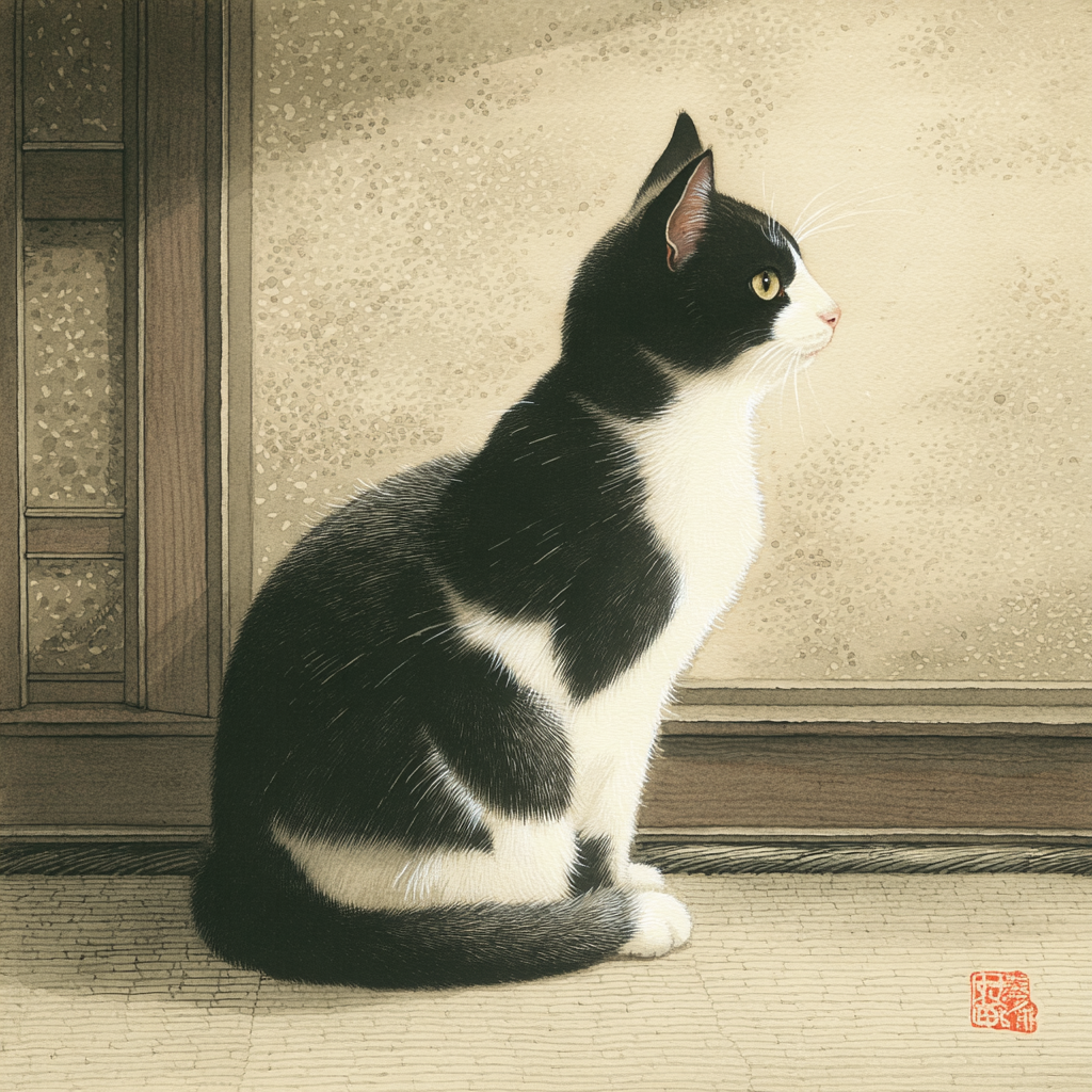 老房子的乳牛貓咪