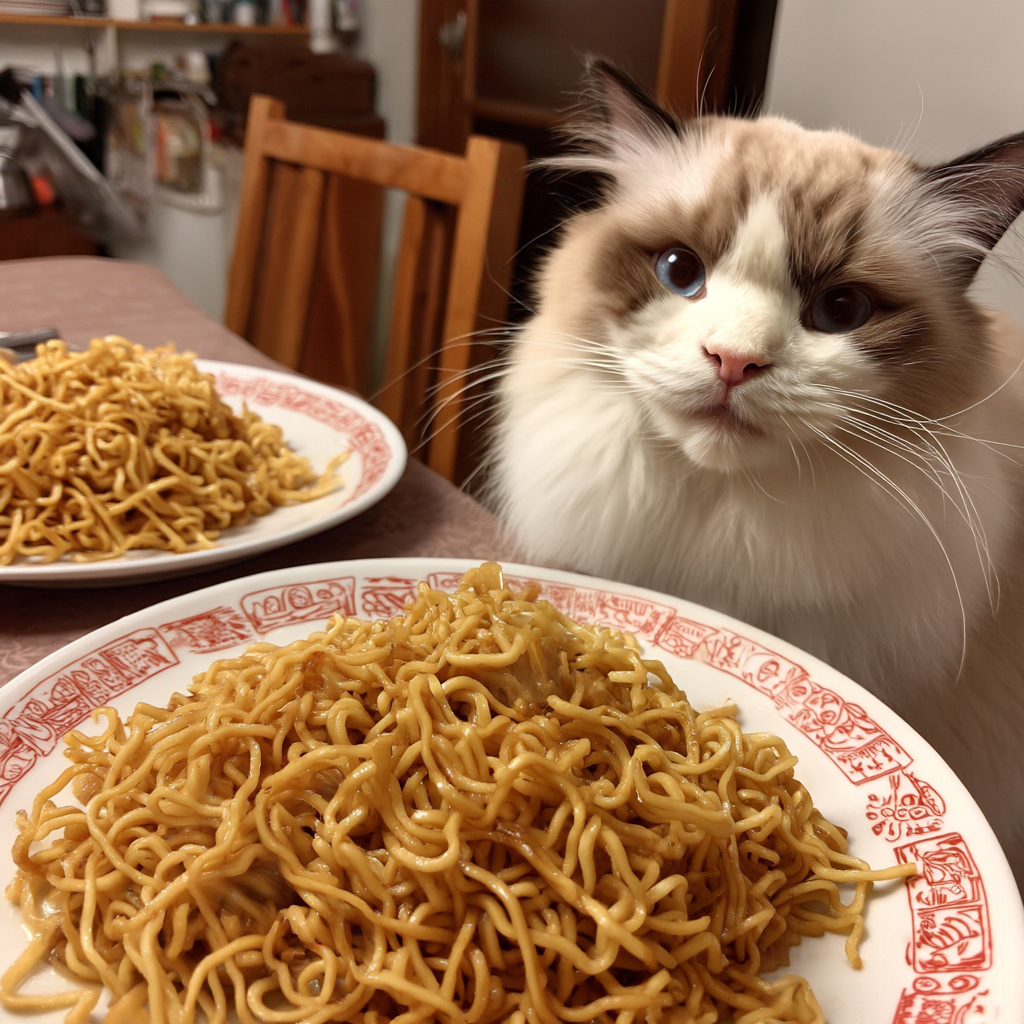 好簡單的炒麵。肚子餓照吃不誤。