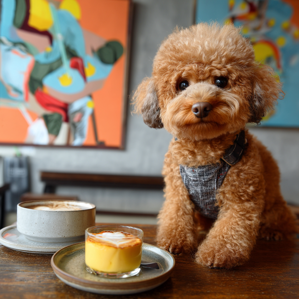 烤布丁才是重點。咖啡只是搭配