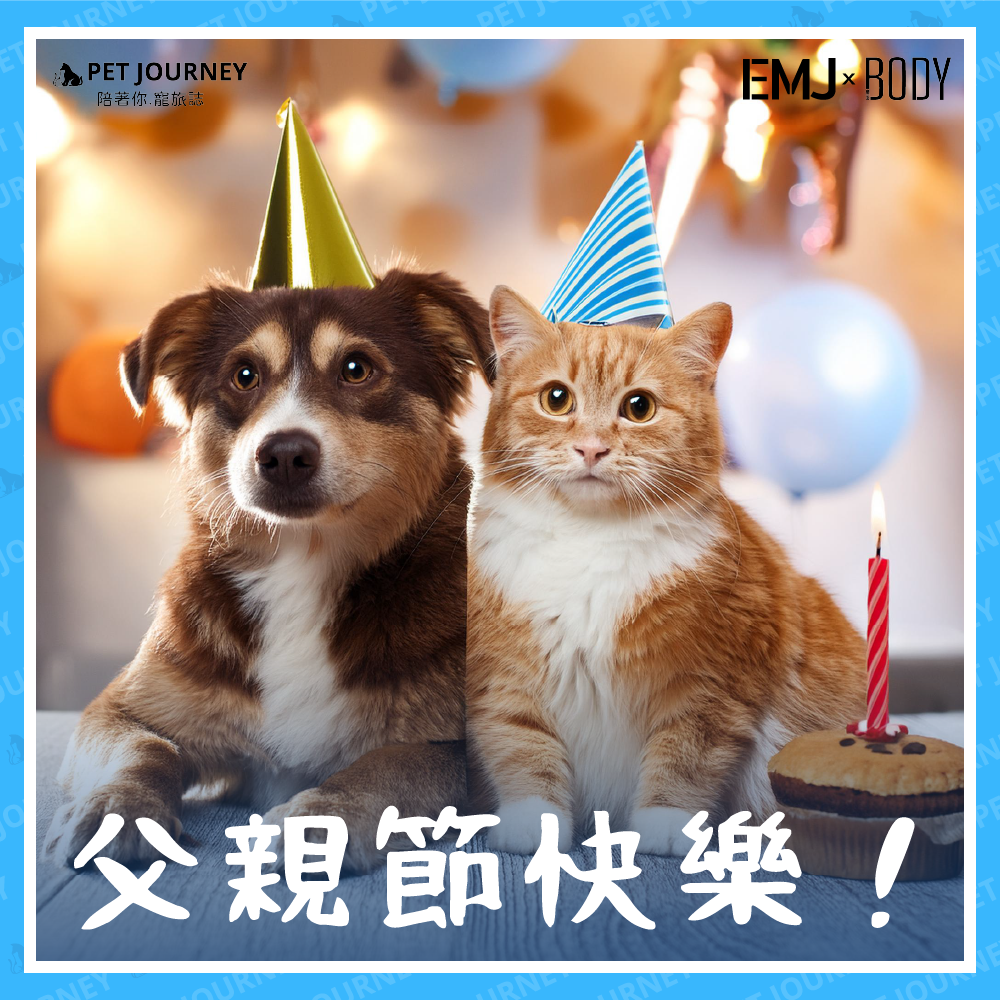 ✨祝各位毛孩爸爸們父親節快樂！🥳🎂